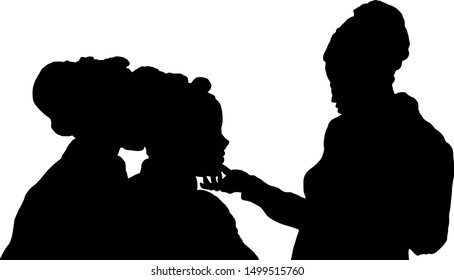 9,393 Mother and daughter outline Images, Stock Photos & Vectors ...