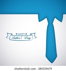 Silhouette of a tie for Father's Day