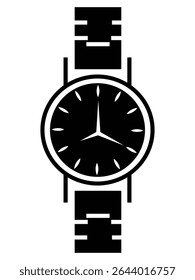 Silhouette of time, smartwatch icon vector. Smart watch, Wrist watch icon vector. NFC payment, smartwatch payment. Schedule timer sign vector illustration.