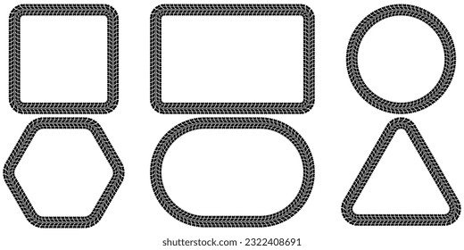 silhouette tire track frame set