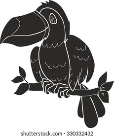 silhouette toucan