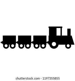 silhouette of a toy train