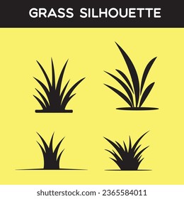 silhouette transparent grass vector free download