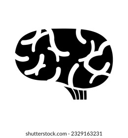 silhouette transportation icon of brain,vector illustration