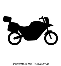 silhouette transportation icon of sport touring,vector illustration