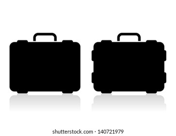 silhouette of Travel Bag