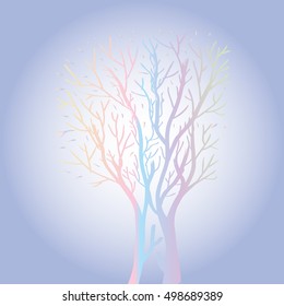  silhouette of tree
