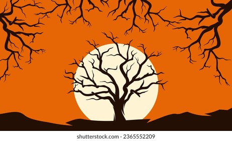 Silhouette of tree background inspiration