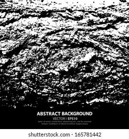 Silhouette of a tree bark texture black. abstract background Vector EPS 10 illustration.