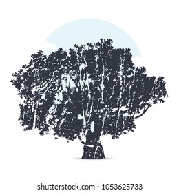 Silhouette tree illustration