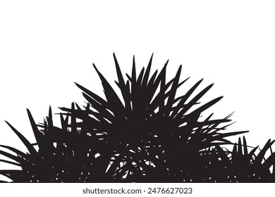Silhouette tree leaves abstract background. Natural pattern and copy space or empty. For advertisements, business cards, brochures and white backgrounds.