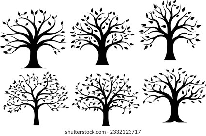 Fotografía de árbol de silueta e imágenes vectoriales