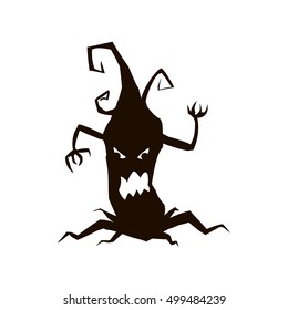 Silhouette of tree or stump icon