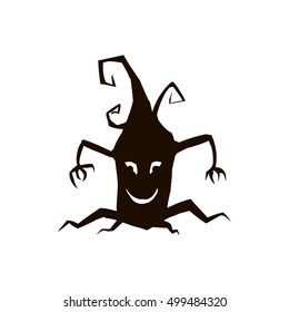 Silhouette of tree or stump icon