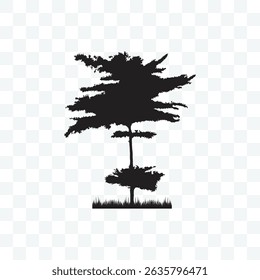 Silhouette of a Tree Vector Illustration