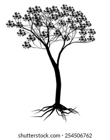 Silhouette of Tree For Your Design