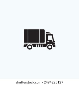 silhouette truck, black truck, vector truck art