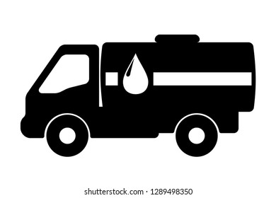 Silhouette of a truck on a white background.