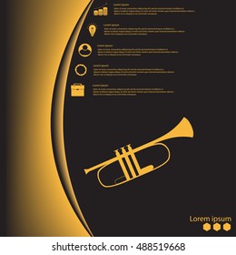 Silhouette trumpet