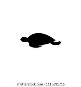 silhouette of a turtle icon. Element of animals icon for mobile concept and web apps. Detailed silhouette of a turtle icon can be used for web and mobile on white background