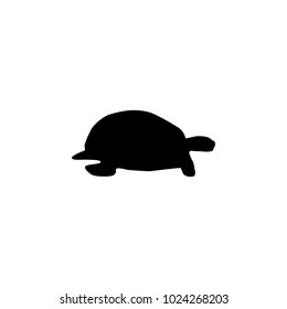 silhouette of a turtle icon. Element of pet for mobile concept and web apps. Icon for website design and development, app development. Premium icon on white background