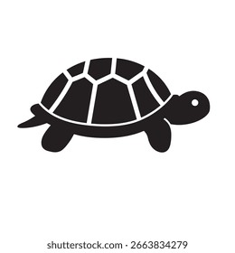 silhouette of a turtle with a white background