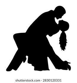 Silhouette of two martial artists practicing a dynamic move during training or performance, emphasizing movement and skill in martial arts.