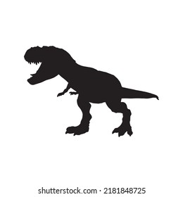  silhouette of a Tyrannosaurus. Vector illustration