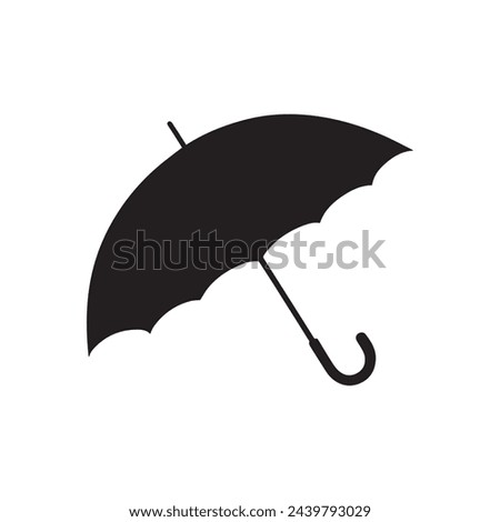 a silhouette of an umbrella