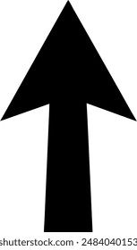 silhouette of a upward arrow