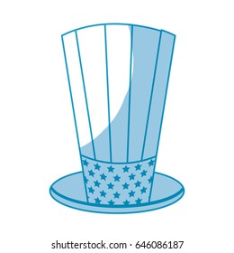 silhouette usa hat to patritism celebration design