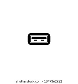 Diseño de iconos del vector del puerto USB de Silhouette
