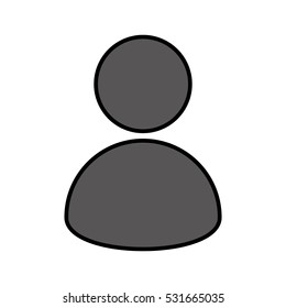 silhouette user avatar icon vector illustration design