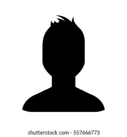 silhouette user avatar icon vector illustration design