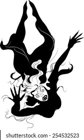 Silhouette of vampire