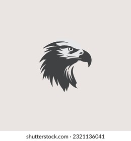 silhouette vector American eagle logo design