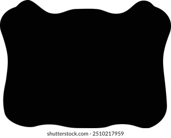 Silhouette vector artwork of lumbar pillow