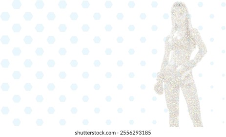 A silhouette vector from basic shape of a boxer athlete exercise routine