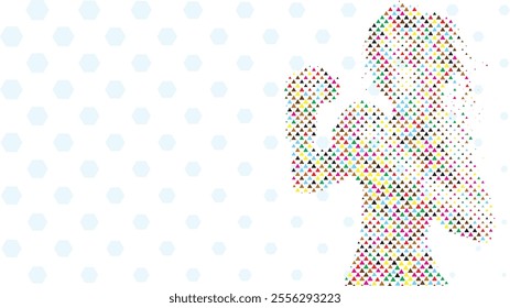 A silhouette vector from basic shape of a boxer athlete exercise routine