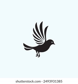 silhouette vector bird, Flying bird, bird clipart