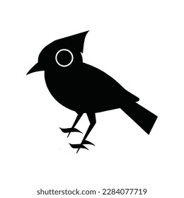 aspecto agradable del pájaro vector de silueta,pj