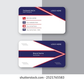 silhouette vector business card design template 