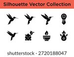 Silhouette vector collection isolated on white background