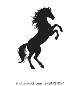 silhouette vector design of a horse