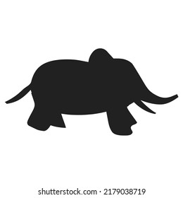 Silhouette vector of a elephant