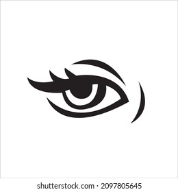 Diseño de ojos de vectores de silueta. Descarga de diseño de vectores.