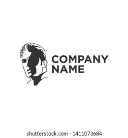 Silhouette Vector Face Business Logo
