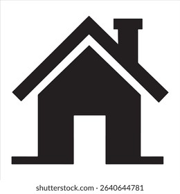  silhouette vector house icon illustration
