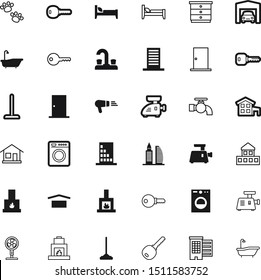 silhouette vector icon set such as: ventilator, propeller, chest, cabinet, hairdresser, style, automobile, purity, shopping, burn, network, cartoon, perspective, dresser, row, pet, hairdryer, barber
