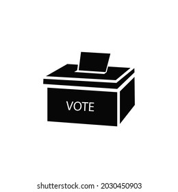 Silhouette Vector Icon Vote Box Stock Vector (Royalty Free) 2030450903 ...